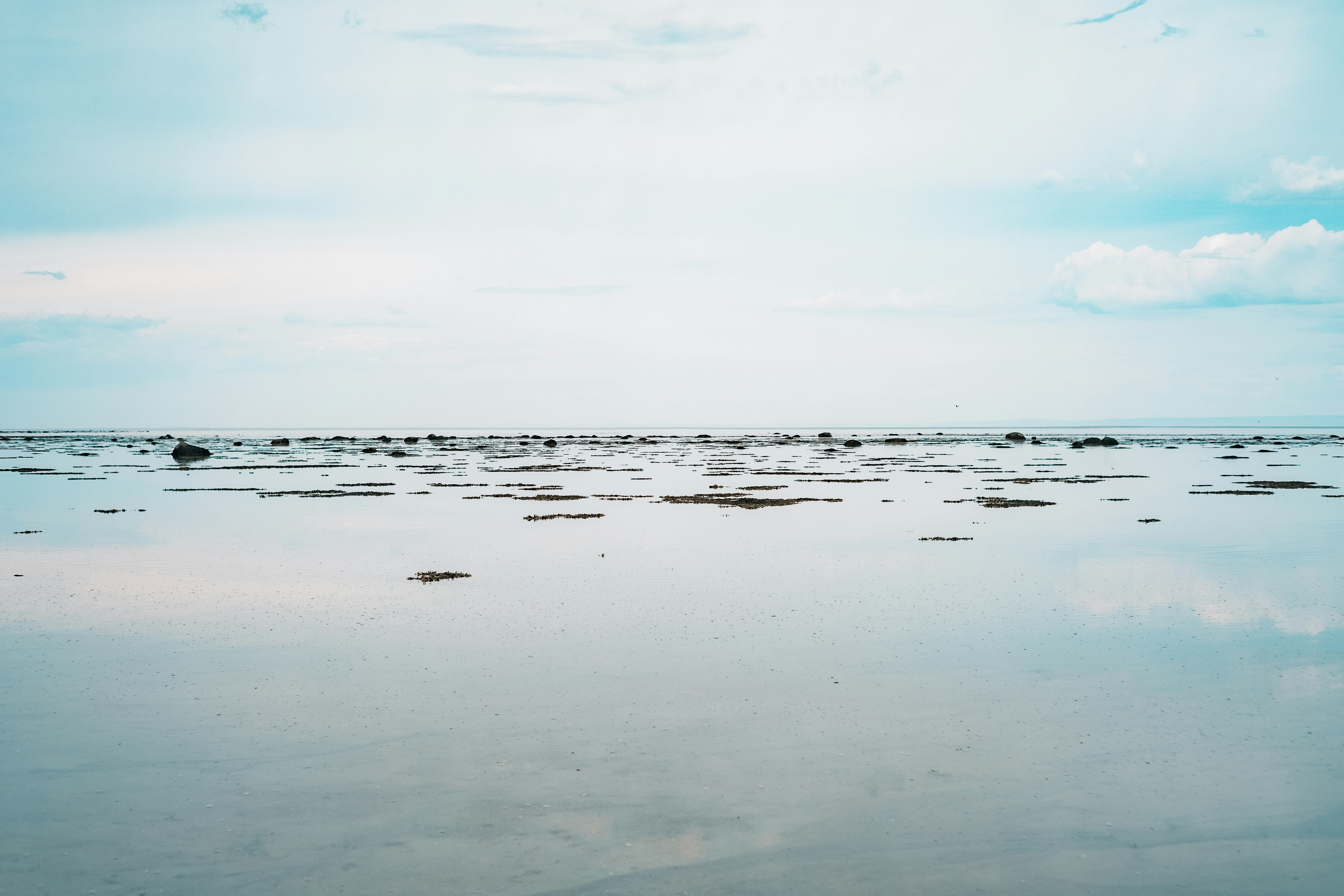 body of water under cloudy sky during daytime